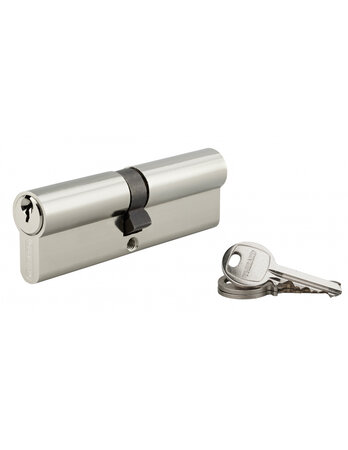 THIRARD - Cylindre de serrure double entrée SA UNIKEY (achetez-en plusieurs  ouvrez avec la même clé)   50x50mm  3 clés  nickelé