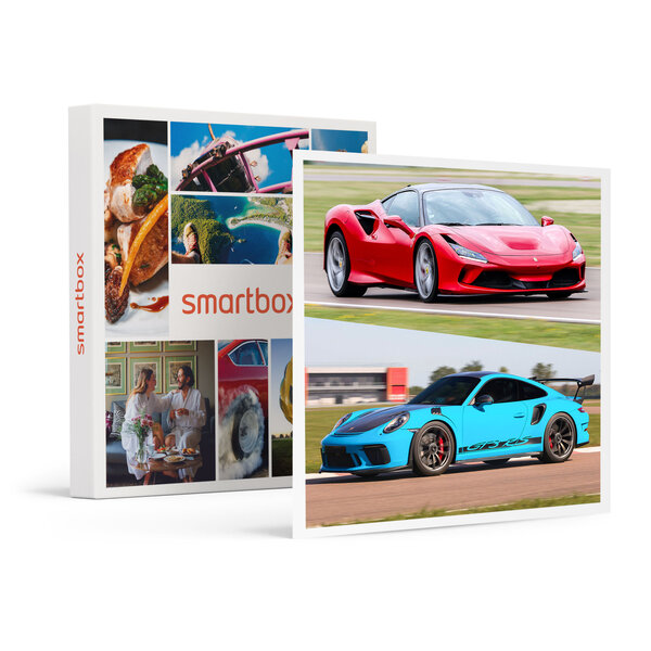 SMARTBOX - Coffret Cadeau Stage de pilotage multivolant : 2 tours en Porsche 991 GT3 RS et 2 tours en Ferrari F8 sur le circuit de Lohéac -  Sport & Aventure