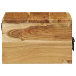 vidaXL Tables de chevet murales 2 Pièces bois massif d'acacia