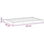 vidaXL Plaque de base de douche WPC