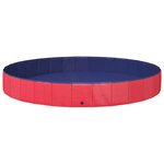 vidaXL Piscine pour enfants Rouge Ø300 x 38 cm