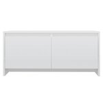vidaXL Table basse Blanc brillant 90x50x41 5 cm Aggloméré