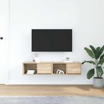 vidaXL Meubles TV 2 Pièces chêne sonoma 60x31x25 5 cm bois d'ingénierie