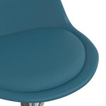 vidaXL Chaise de salle à manger pivotante Turquoise Similicuir