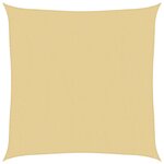 vidaXL Voile d'ombrage sable 3 6x3 6 m 100   polyester oxford