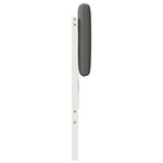 vidaXL Tête de lit capitonnée Blanc et gris clair 180 cm Pin massif