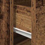 vidaXL Cabinet de chevet mural avec tiroir Bois ancien 50 x 39 x 41 cm