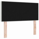 vidaXL Tête de Lit LED Argyle Manuel Gris clair 90 cm Velours