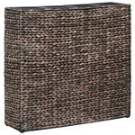 vidaXL Lit surélevé avec 4 pots Jacinthe d'eau Marron