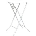 vidaXL Table de jardin pliante Blanche Ø50x72 cm Acier