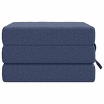 vidaXL Canapé-lit pliable 90 x 63 x 45 cm Bleu