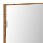 Meuble de salle de bain vidaXL avec miroir et lumière LED en vieux bois 80x37 cm