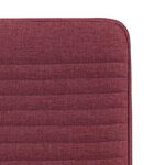 vidaXL Chaises à manger lot de 2 rouge bordeaux tissu