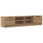vidaXL Meubles TV 2 Pièces chêne artisanal 80x35x36 5cm bois d'ingénierie