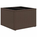 vidaXL Salon de jardin 8 Pièces avec coussins marron résine tressée