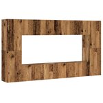 vidaXL Ensemble de meuble TV mural 8 Pièces vieux bois bois d'ingénierie