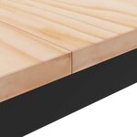 vidaXL Table basse Naturel 80 x 80 x 45 cm Bois de pin massif