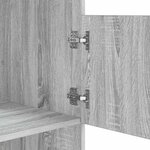 vidaXL Armoire à Laver Gris Sonoma 50 x 68 x 162 cm Bois d'ingénierie