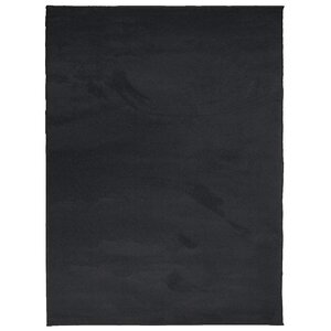 vidaXL Tapis OVIEDO à poils courts noir 240x340 cm