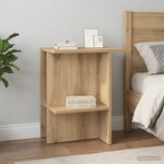 vidaXL Table basse 2 Pièces Chêne artisanal 40 x 30 x 49 cm