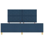 Lit vidaXL bleu 180x200 cm en tissu
