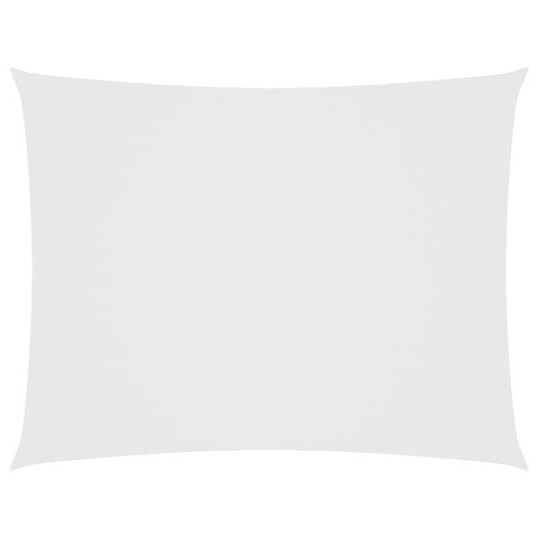 vidaXL Voile de parasol tissu oxford rectangulaire 3x5 m blanc