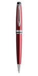 Waterman expert stylo bille  rouge foncé  recharge bleue pointe moyenne  coffret cadeau