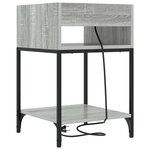 vidaXL Cabinet de chevet Sonoma gris 40 x 40 x 61 cm Bois d'ingénierie