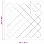 vidaXL Couettes & Duvets Blanc 200 x 200 cm Microfibre