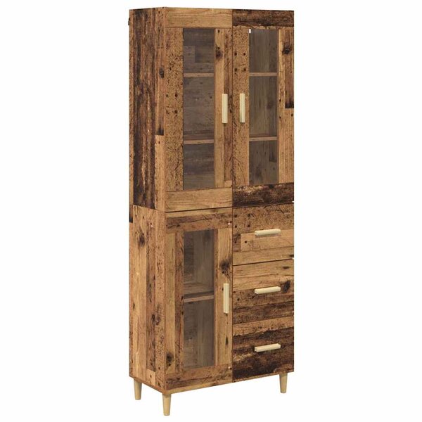 vidaXL Haut Armoire Bois Ancien 69 5 x 34 x 180 cm Bois d'ingénierie