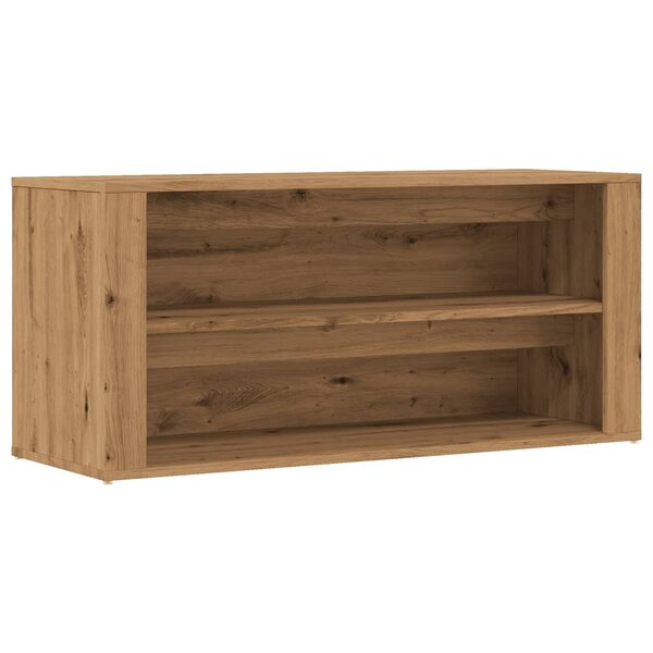 vidaXL Banc à chaussures chêne artisanal 100x35x45cm bois d'ingénierie