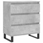 vidaXL Buffet Gris béton 60x35x70 cm Bois d'ingénierie