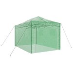 vidaXL Serre avec cadre pop-up avec toit Vert 290 x 430 x 315 cm Acier