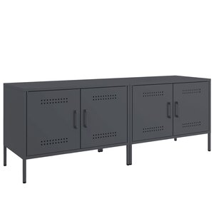 vidaXL Meubles TV 2 Pièces anthracite 68x39x50 5 cm acier