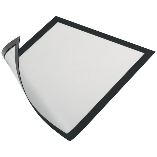 Duraframe Pochette murale Cadre d'affichage magnétique A4 - Cadre noir (paquet 5 unités)