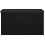 vidaXL Banc de Rangement Chêne noir 82 x 42 x 45 cm Bois d'ingénierie