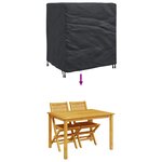 vidaXL Housse pour mobilier d'extérieur Noir 116 x 100 x 120 cm 600D
