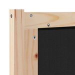 vidaXL Tête de lit Autre Marron et noir 100 cm Bois massif en pin