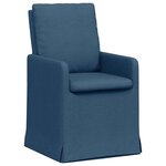vidaXL Chaises de salle à manger 2 pc tissu Bleu 57 x 67 x 98 cm