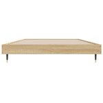 vidaXL Cadre de lit chêne sonoma 100x200 cm bois d'ingénierie