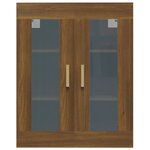 vidaXL Armoire murale suspendue Chêne marron 69 5x34x90 cm
