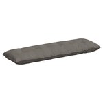 vidaXL Coussin de Dos Gris clair 160 x 50 cm Tissu en velours côtelé