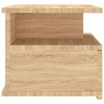 vidaXL Tables de chevet flottantes 2 Pièces Chêne sonoma Bois ingénierie