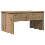 vidaXL Table basse chêne artisanal 80x50 5x41 5 cm bois d'ingénierie