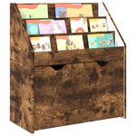 vidaXL Bibliothèque pour enfants Chêne fumé 60 x 29 5 x 69 cm