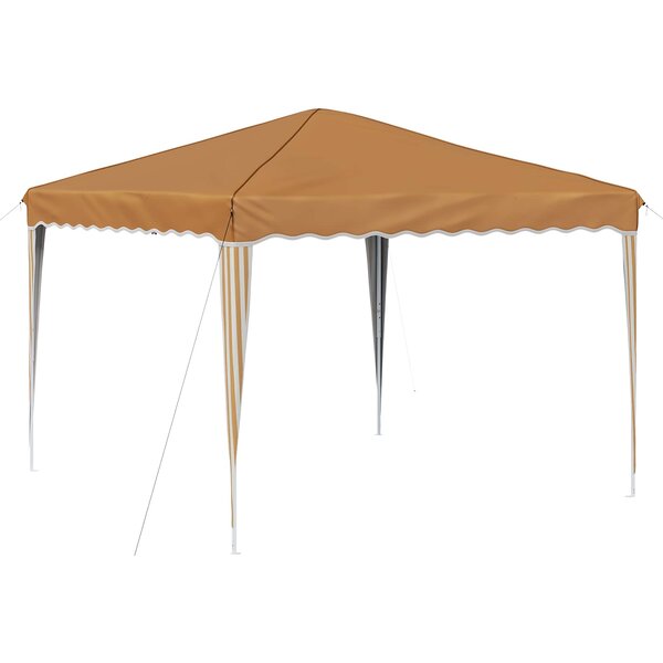 vidaXL Tente de fête pop-up 288 x 288 x 245 cm Beige Tissu Oxford