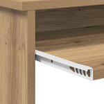 vidaXL Bureau avec Rangement chêne artisanal 120.5 x 44 x 88.5 cm