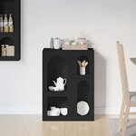 vidaXL Buffet Noir 59 x 35 x 80 5 cm Bois d'ingénierie