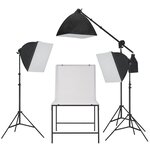 Vidaxl kit de studio de photo avec table de prise de photos