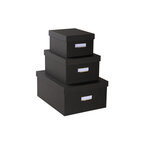 Lot de 3 boîtes de rangement officebyme - exacompta